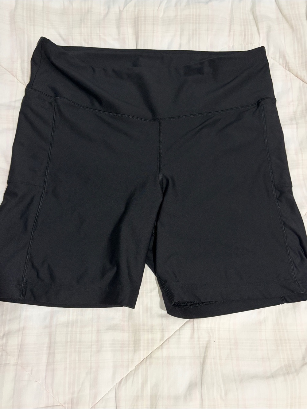 Lands' End Black High wasted swim Bike Shorts